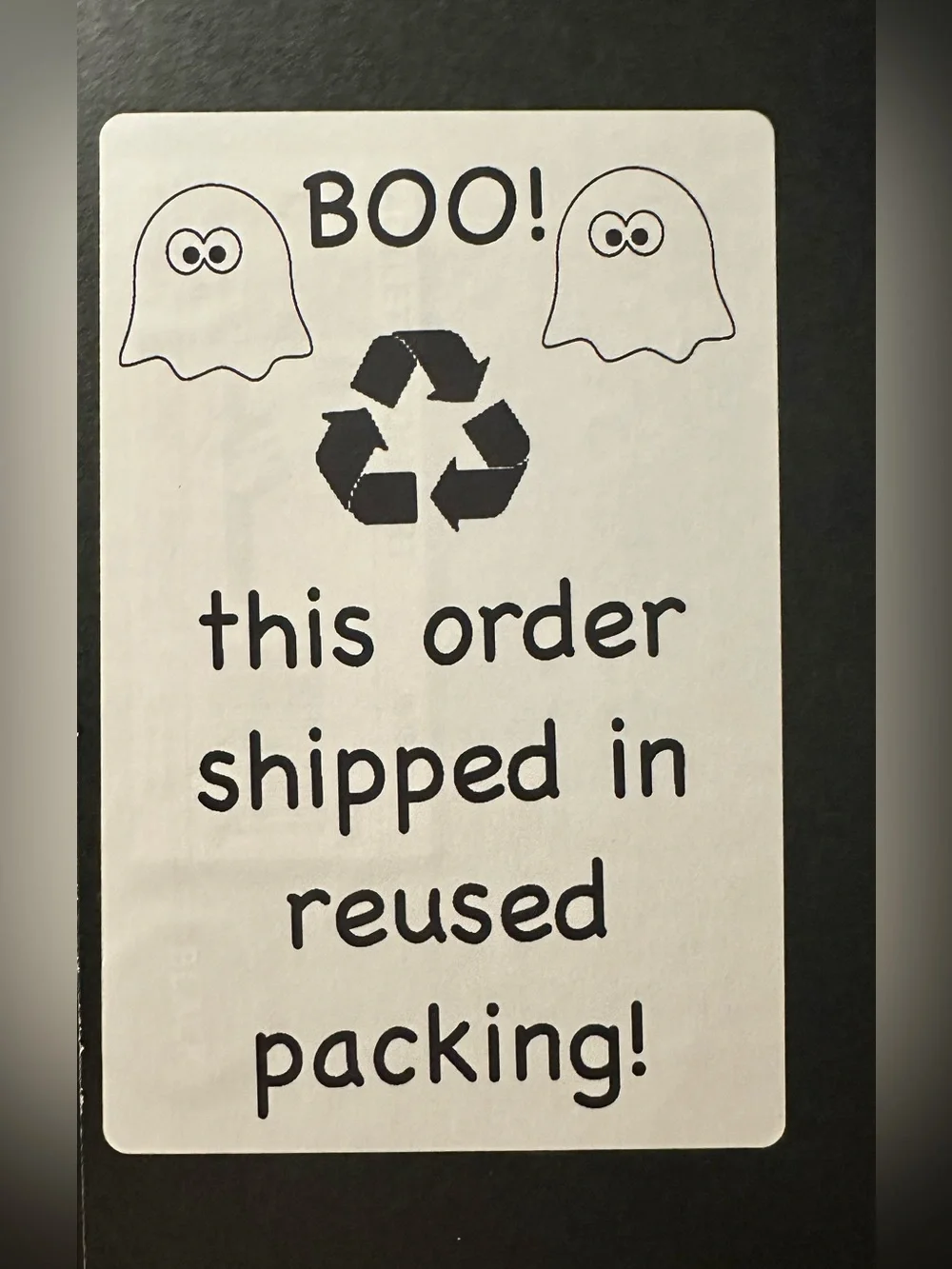 Recycled Packing Halloween Stickers - 20